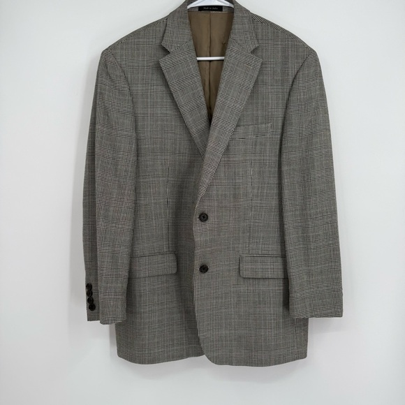 Lauren Ralph Lauren Men's black houndstooth silk Wool Sport Blazer Size 42 R - Picture 11 of 11